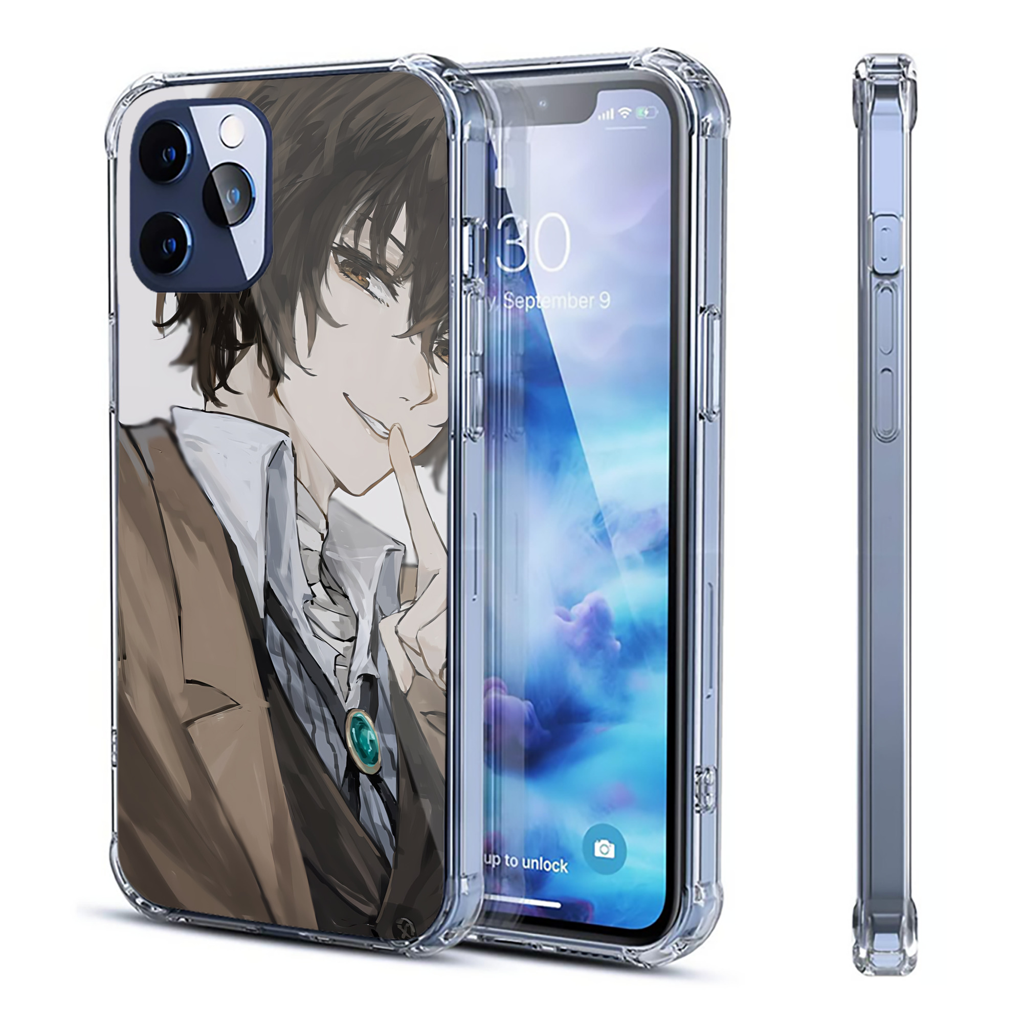 （画像用） 文豪ストレイドッグス Bungo Stray Dogs 【iPhone 12シリーズ対応】透明スマホケース（クリアソフトケース）